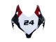 2008-2011 White Red Glossy Black Racing 24 Honda CBR1000RR Motorcycle Fairings UK