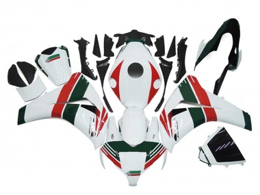 Buy 2008-2011 White Red Dark Green Honda CBR1000RR Motorcycle Fairings UK