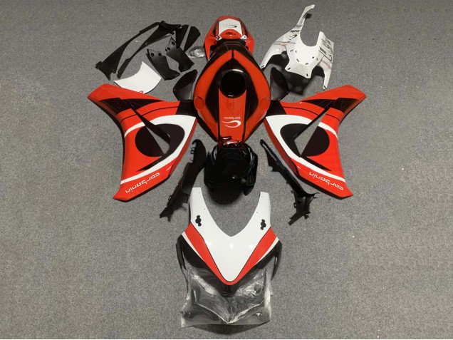 2008-2011 White Red Glossy Black Honda CBR1000RR Motorcycle Fairing Kits UK