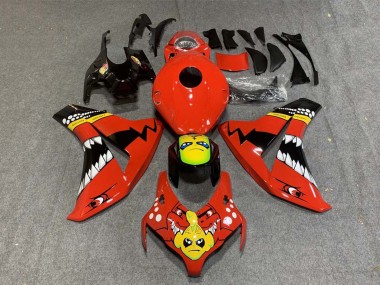 Buy 2008-2011 Red Yellow Glossy Black Shark Honda CBR1000RR Motorcycle Fairings UK