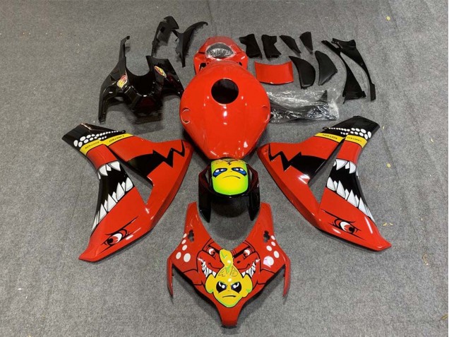 2008-2011 Red Yellow Glossy Black Shark Honda CBR1000RR Motorcycle Fairings UK