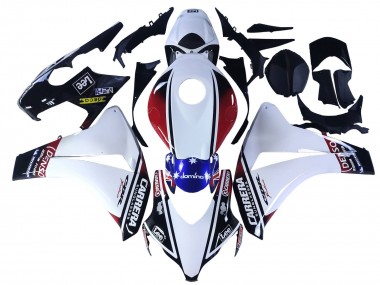 Buy 2008-2011 White Red Blue Black Star Lee Carrera Honda CBR1000RR Motorcycle Fairings UK