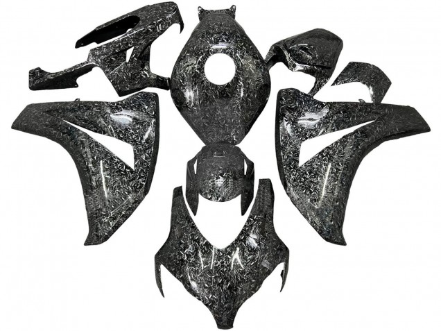 2008-2011 Black Forged Carbon Fiber Honda CBR1000RR Motorcycle Fairings UK