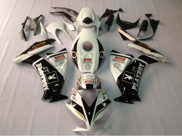 2012-2016 White Glossy Black Rizoma Playboy Honda CBR1000RR Motorcycle Fairings UK