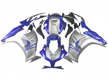Buy 2012-2016 Silver Blue HRC Honda CBR1000RR Motorcycle Fairings UK