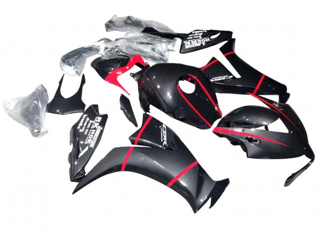2012-2016 Black Carbon Fiber Red Honda CBR1000RR Motorcycle Fairings UK