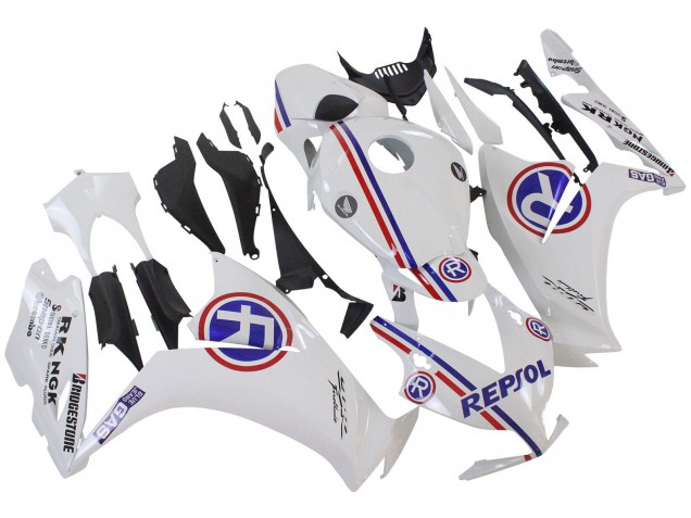 2012-2016 White Blue Red Repsol Honda CBR1000RR Motorcycle Fairings UK