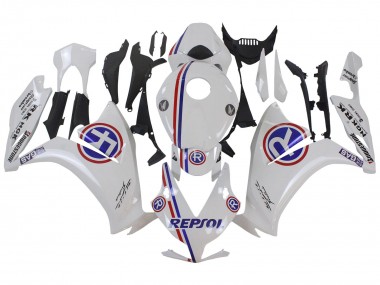 Buy 2012-2016 White Blue Red Repsol Honda CBR1000RR Motorcycle Fairings UK