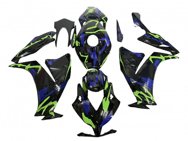2012-2016 Green Blue Glossy Black Honda CBR1000RR Motorcycle Fairings UK