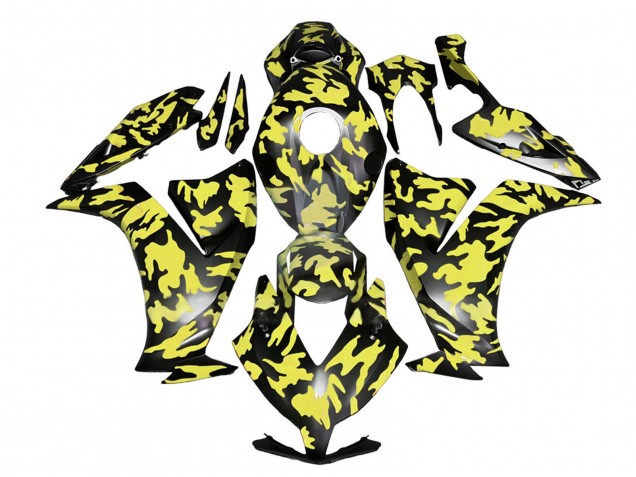 2012-2016 Yellow Grey Black Camouflage Honda CBR1000RR Motorcycle Fairings UK