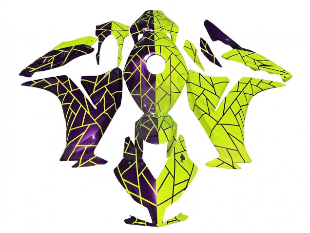 2012-2016 Purple Yellow Honda CBR1000RR Motorcycle Fairings UK