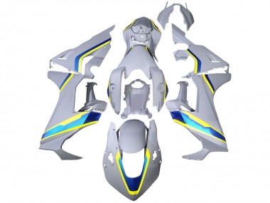Buy 2017-2024 White Blue Yellow Honda CBR1000RR Motorcycle Fairings UK