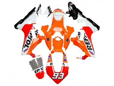 Buy 2017-2024 White Orange Red Glossy Black HRC Repsol 93 Honda CBR1000RR Motorcycle Fairings UK