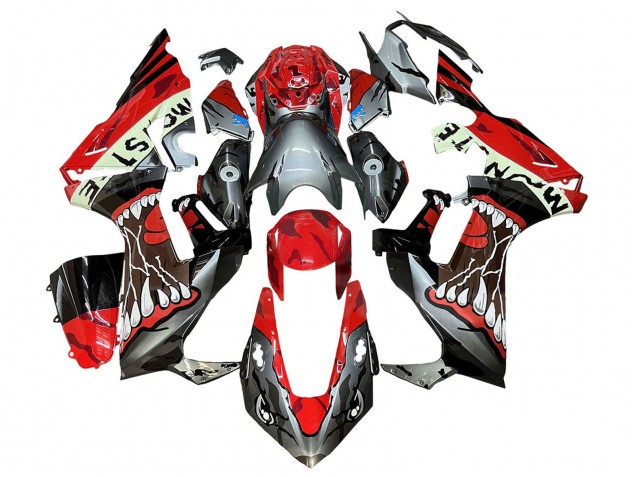 2017-2024 Red Grey Black Monster Shark Honda CBR1000RR Motorcycle Fairings UK