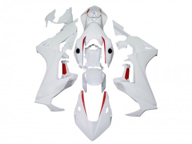 Buy 2017-2024 White with Red Line Honda CBR1000RR Motorcycle Fairings UK