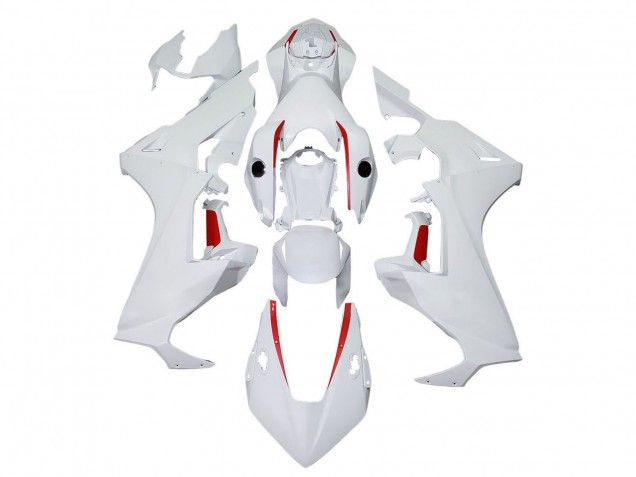 2017-2024 White with Red Line Honda CBR1000RR Motorcycle Fairings UK