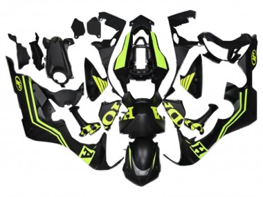 Buy 2017-2024 Matte Black Yellow Honda CBR1000RR Motorcycle Fairings UK