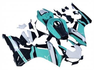 Buy 2017-2024 White Light Blue Glossy Black Honda CBR1000RR Motorcycle Fairings UK