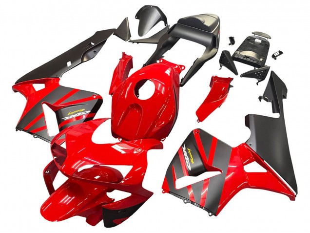 2003-2004 Red Matte Black Racing Honda CBR600RR Motorcycle Fairings UK
