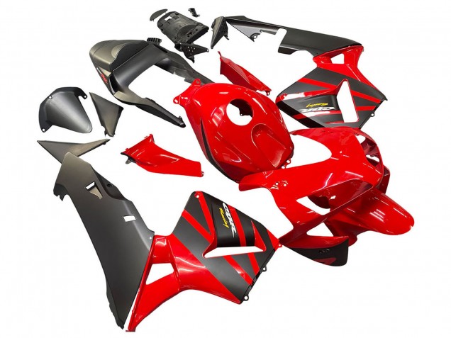 2003-2004 Red Matte Black Racing Honda CBR600RR Motorcycle Fairings UK