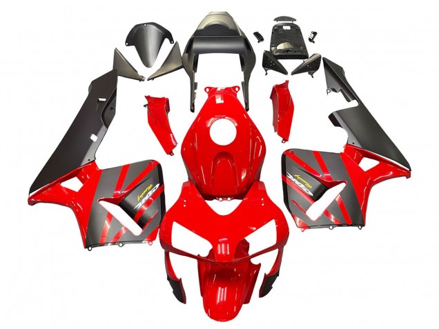 2003-2004 Red Matte Black Racing Honda CBR600RR Motorcycle Fairings UK