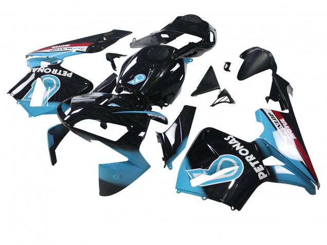 2003-2004 Light Blue Red Glossy Black Dunlop Honda CBR600RR Motorcycle Fairings UK