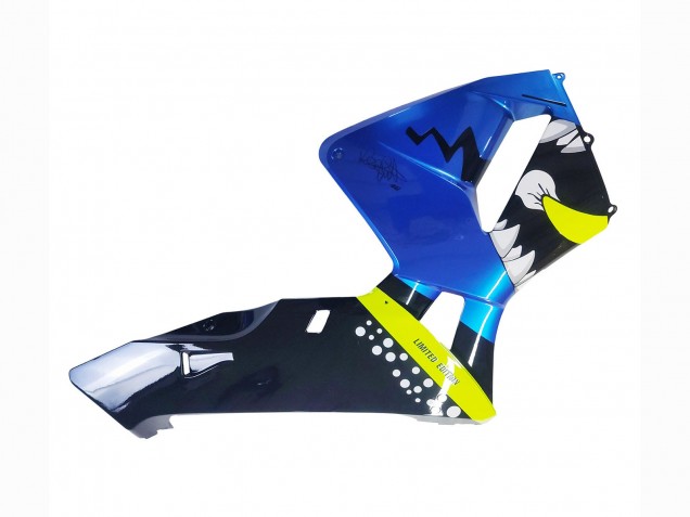 2003-2004 Blue Neon Yellow Glossy Black Shark Honda CBR600RR Motorcycle Fairings UK