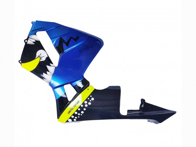2003-2004 Blue Neon Yellow Glossy Black Shark Honda CBR600RR Motorcycle Fairings UK