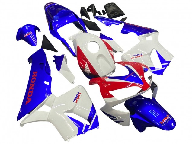 2003-2004 White Blue Red HRC Honda CBR600RR Motorcycle Fairings UK