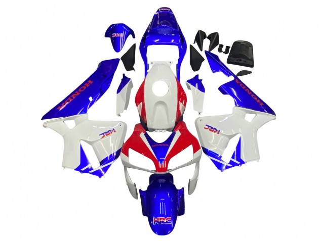 2003-2004 White Blue Red HRC Honda CBR600RR Motorcycle Fairings UK