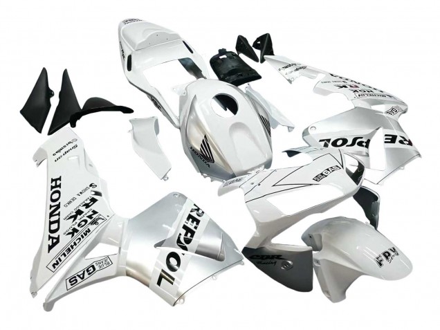 2003-2004 White Silver Black Repsol Honda CBR600RR Motorcycle Fairings UK