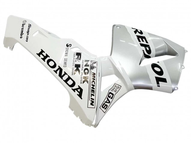 2003-2004 White Silver Black Repsol Honda CBR600RR Motorcycle Fairings UK