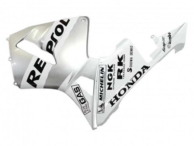 2003-2004 White Silver Black Repsol Honda CBR600RR Motorcycle Fairings UK