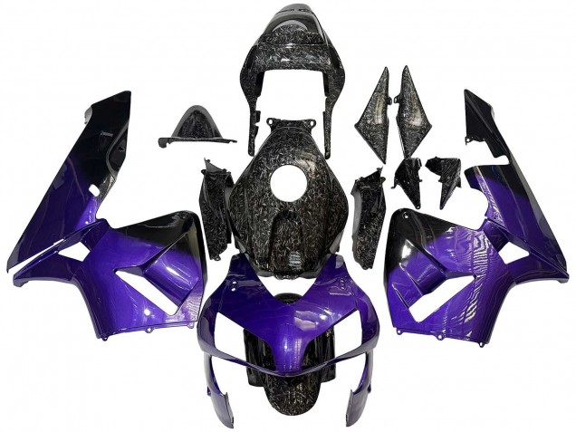 2003-2004 Purple Black Forged Carbon Fiber Honda CBR600RR Motorcycle Fairings UK