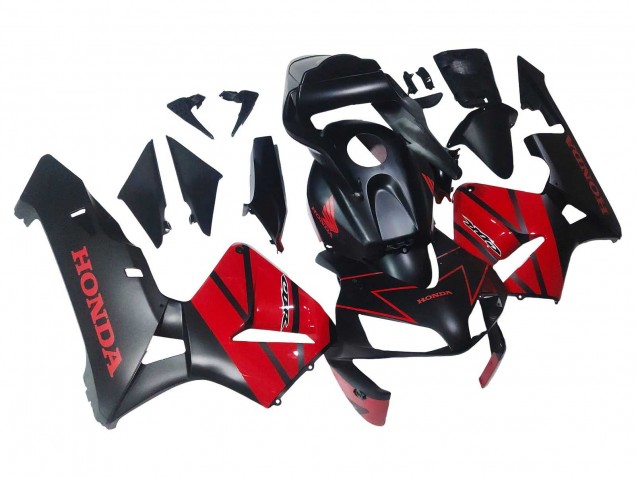2003-2004 Red Glossy Black Matte Black Honda CBR600RR Motorcycle Fairings UK