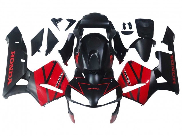 2003-2004 Red Glossy Black Matte Black Honda CBR600RR Motorcycle Fairings UK