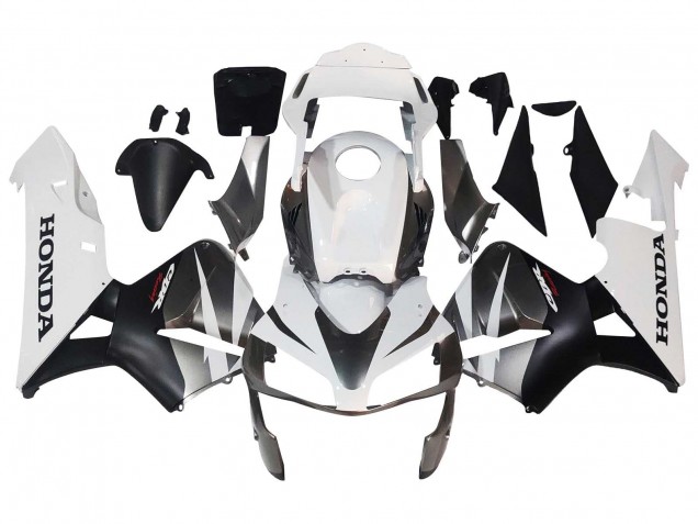 2003-2004 White Matte Black Racing Honda CBR600RR Motorcycle Fairings UK