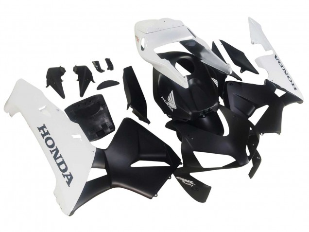 2003-2004 White Matte Black Honda CBR600RR Motorcycle Fairings UK