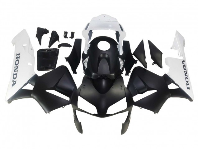 2003-2004 White Matte Black Honda CBR600RR Motorcycle Fairings UK