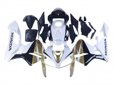 Buy 2005-2006 Gold White Black Honda CBR600RR Motorcycle Fairings UK