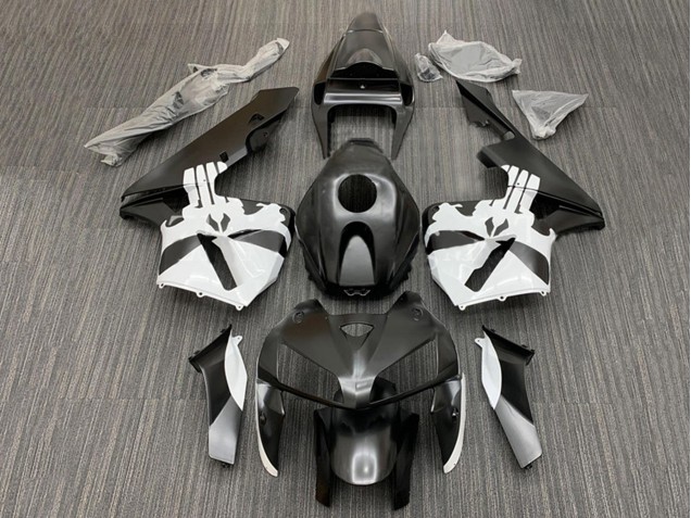 2005-2006 Black White Honda CBR600RR Motorcycle Fairing Kits UK