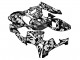 2005-2006 Black White Grey Camouflage Honda CBR600RR Motorcycle Fairings UK