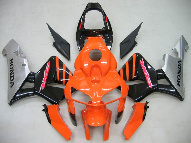 2005-2006 Orange Black Silver Honda CBR600RR Motorcycle Fairings UK