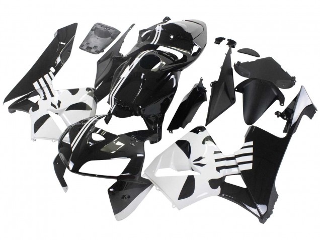 2005-2006 Black White Honda CBR600RR Motorcycle Fairing UK