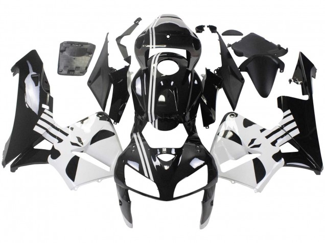 2005-2006 Black White Honda CBR600RR Motorcycle Fairing UK