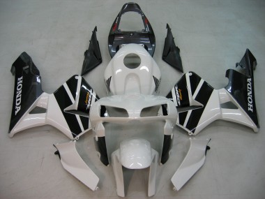 Buy 2005-2006 Black White Racing Honda CBR600RR Motorcycle Fairings UK