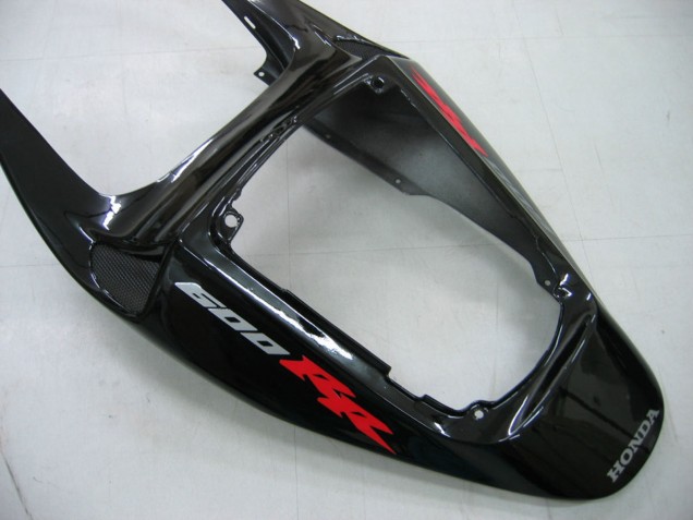 2005-2006 Glossy Black Grey Flame Honda CBR600RR Motorcycle Fairings UK