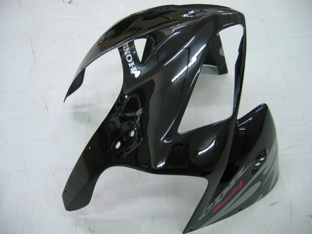 2005-2006 Glossy Black Grey Flame Honda CBR600RR Motorcycle Fairings UK