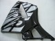 2005-2006 Glossy Black Grey Flame Honda CBR600RR Motorcycle Fairings UK