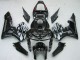 2005-2006 Glossy Black Grey Flame Honda CBR600RR Motorcycle Fairings UK